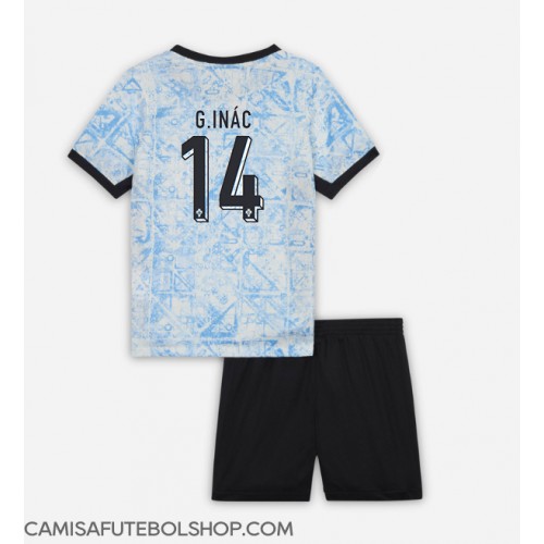 Camisa de time de futebol Portugal Goncalo Inacio #14 Replicas 2º Equipamento Infantil Europeu 2024 Manga Curta (+ Calças curtas)